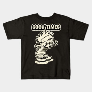 Drawing retro Vintage 80s and 90s friends Good times Kids T-Shirt